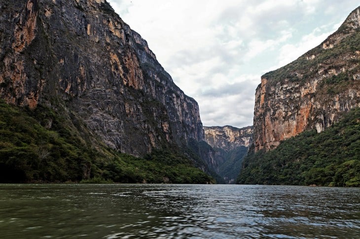 Fotografía tomada en el cañón del sumidero Chiapas