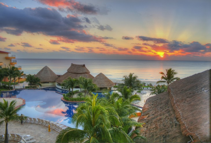 Fotografía tomada en la zona hotelera de Cancún Quintana Roo 