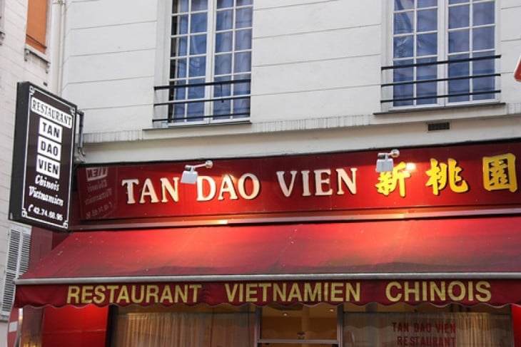 Fachada de un restaurant chino 