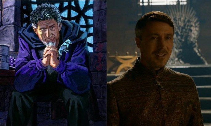 Sir Petyr Baelish personaje del libro y de la serie