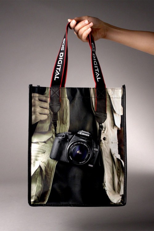 Bolsa de diseño de una cámara fotográfica Cannon