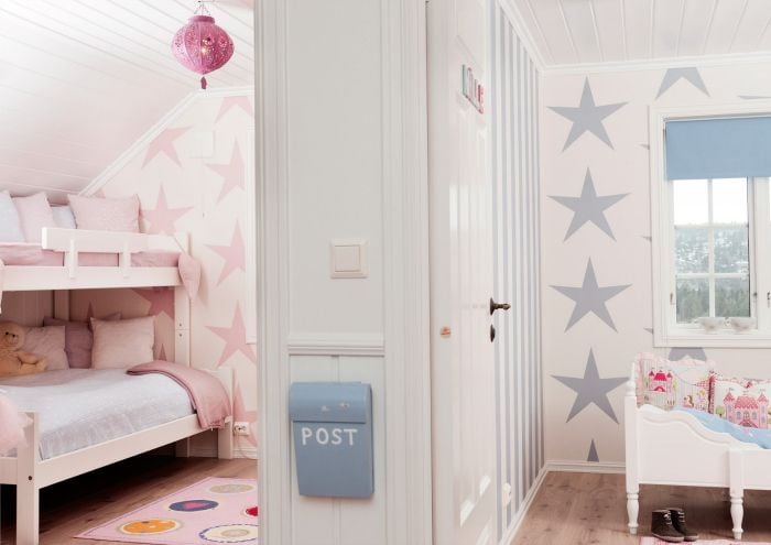 25 ideas para habitaciones compartidas por niños y niñas Decoracion de dormitorios para bebe niña