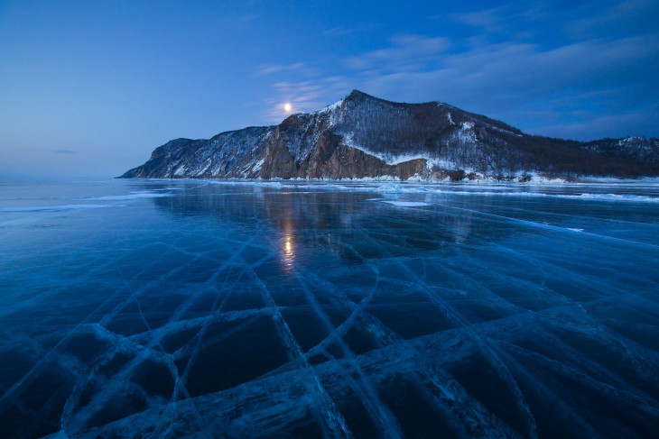 Lago Baikal, Rusia en invierno 