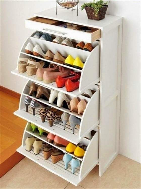 mueble ideal para organizar tus zapatos 