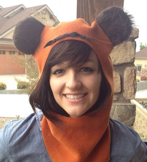 gorro en forma de ewok
