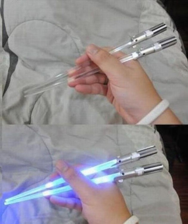 Palillos chinos con luz