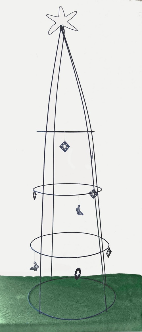 25 increÃbles e innovadores diseños en árboles de navidad Cerca Herreria decoración