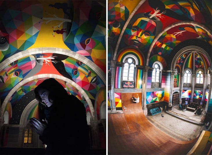 Transforman esta Iglesia de 100 años en un colorido y genial Skate Park