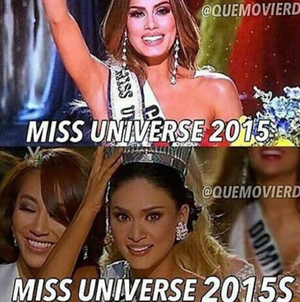 Meme de la miss universo 2015 y miss universo 2015 s