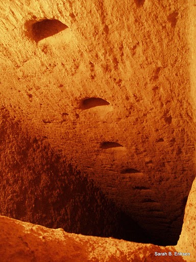 diseño interior de la ciudad subterránea en Turquía 