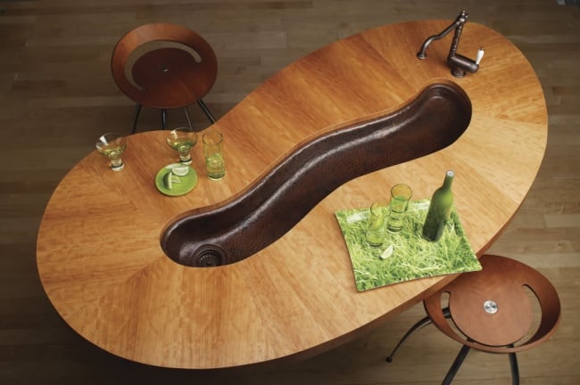 IncreÃbles y novedosos diseños en lavabos para baño o cocina Mesa de creativo White cocina