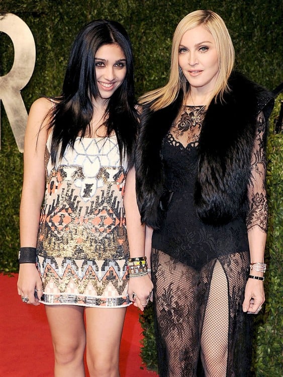 Madonna a lado de su hija Lourdes 