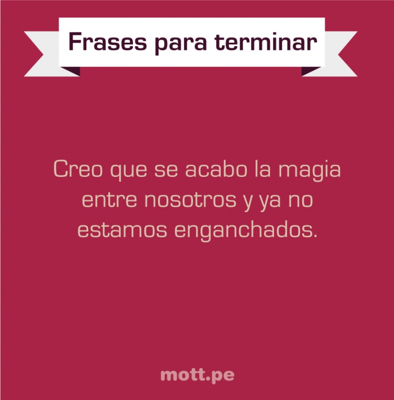 FRAES CON LAS QUE TERMINAMOS UNA RELACIÓN. 1