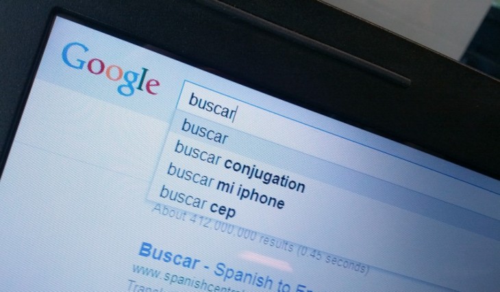 captura de pantalla de una computadora en el buscador de Google