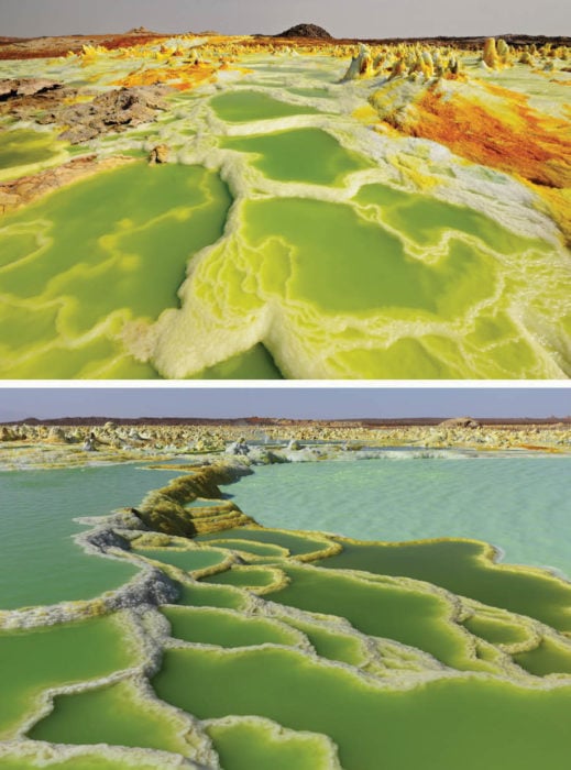 Volcán Dallol en Etiopía 