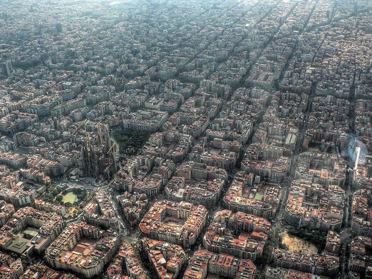 VISTA AEREA DE LA SAGRADA FAMILIA