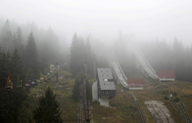 Imagen de las instalaciones abandonadas de las olimpiadas de 1984 