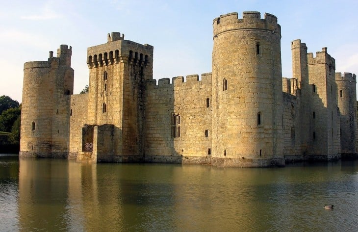 Castillo de Bodiam en Inglaterra 