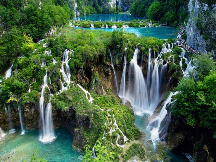 Fotografía del parque nacional Plitvice en Croacia