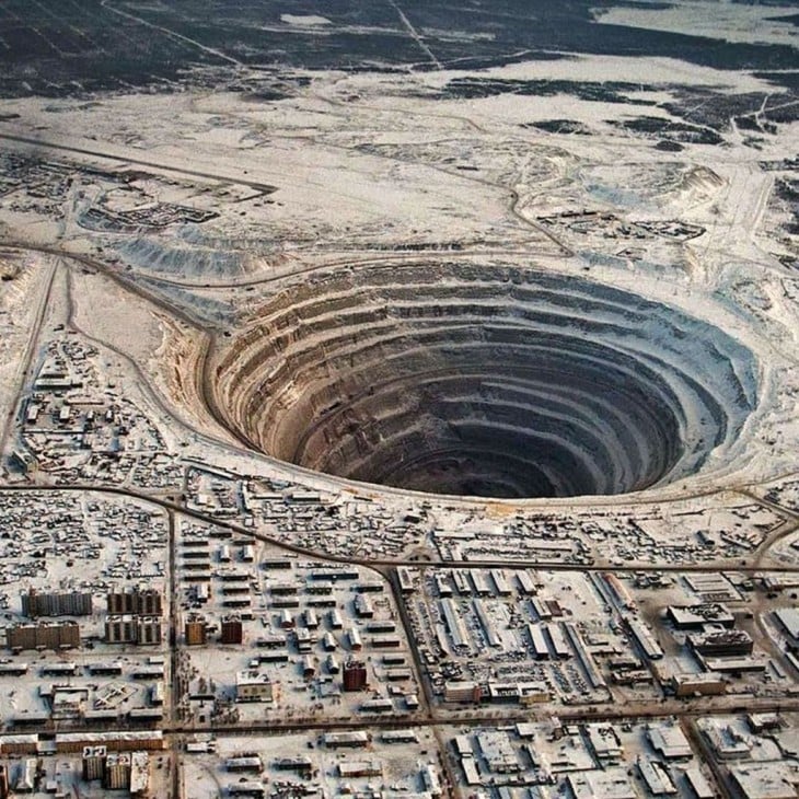 Diamond mine. Mir, Siberia