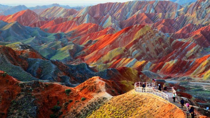 parque geologico de zhangye Danxia en china