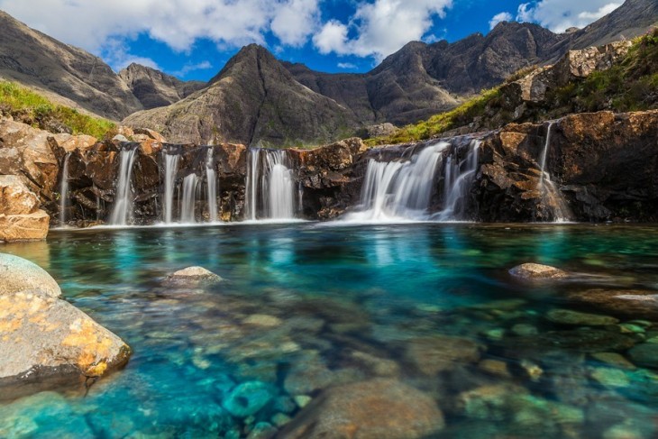 Fairy lago, Isla de Skye, Escocia