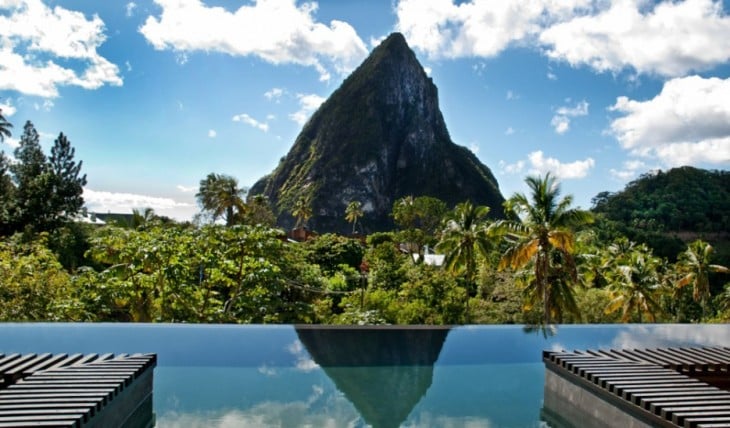 vista desde Hotel Chocolat, St. Lucia