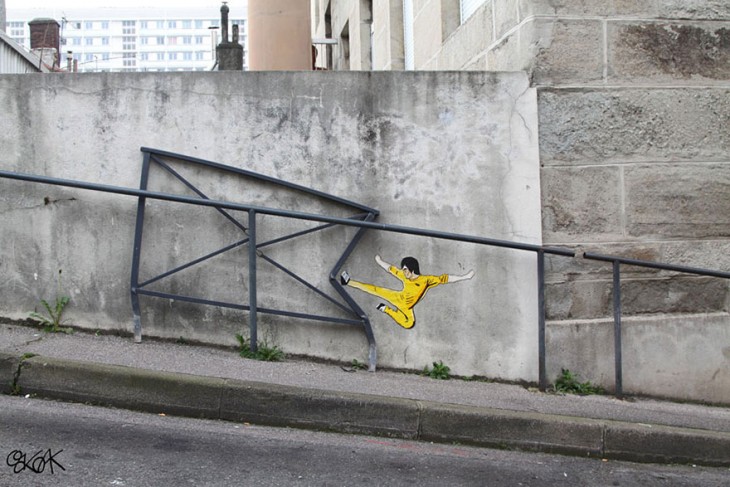 BRUCE LEE EN LAS CALLES DE FRANCIA