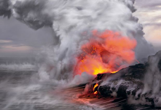 volcanes de lava