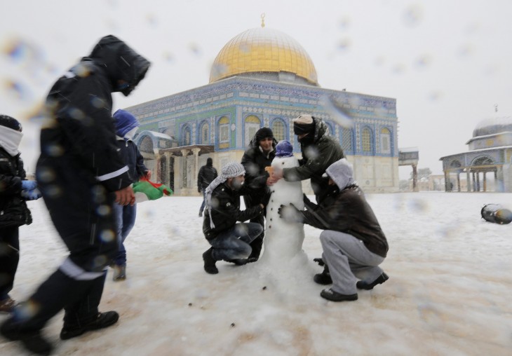 nieve en egipto y jerusalem 2013