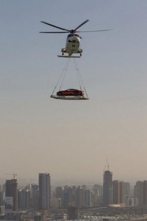 Helicóptero en Dubai 