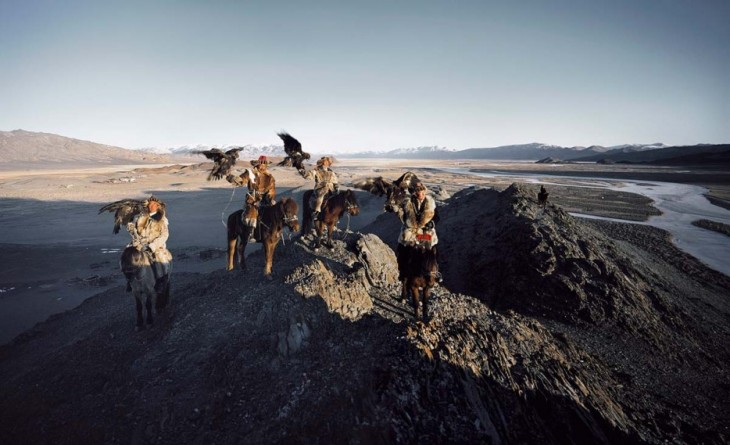 fotografía de guerreros Genghis Khan en Mongolia