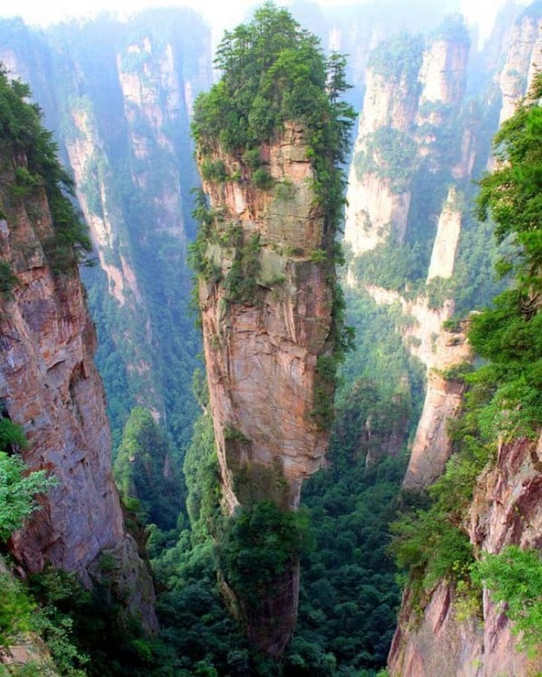 Montaña Tianzi, en China