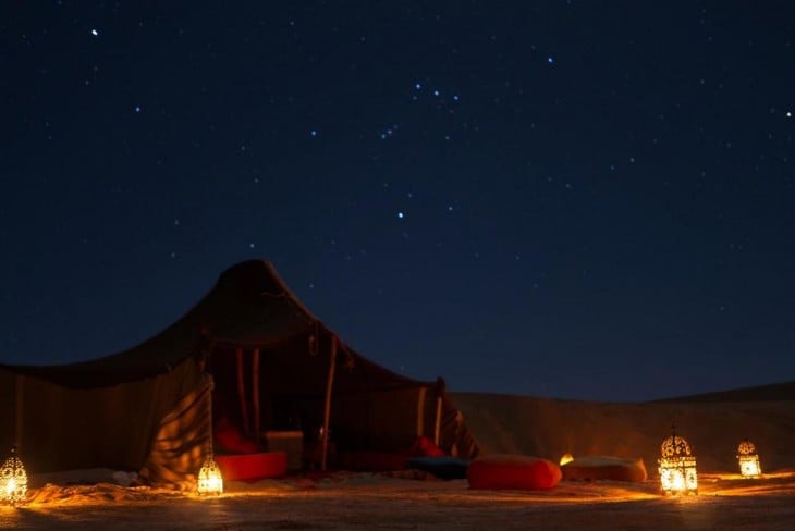 noche en decierto de sahara