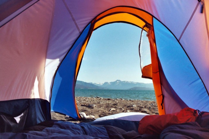 vista desde la carpa homer bay