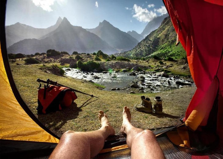 montañas en fann tajikistan