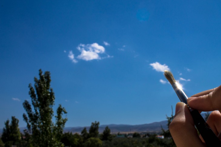 pintando las nubes