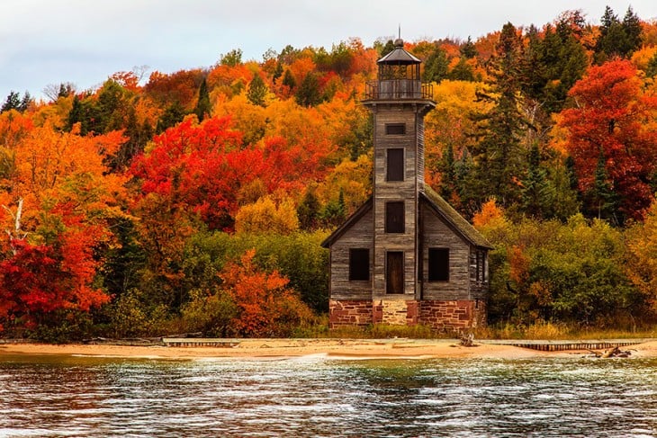 Grand Island East Channel Light House, Michigan, USA