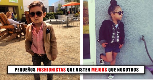 pequenos fashionistas que visten muy bien