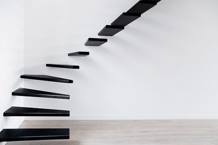 escalera dde interior estilo minimalista