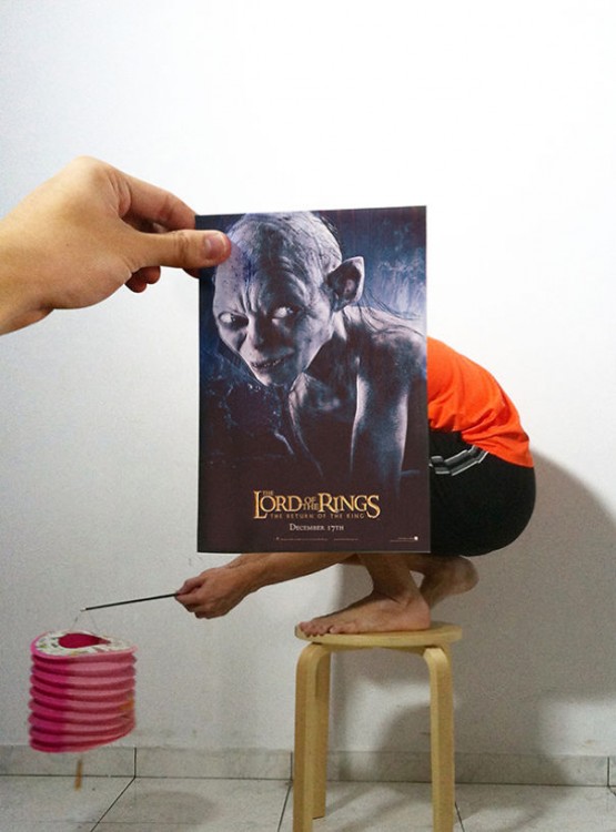 GOLLUM EN UN POSTER