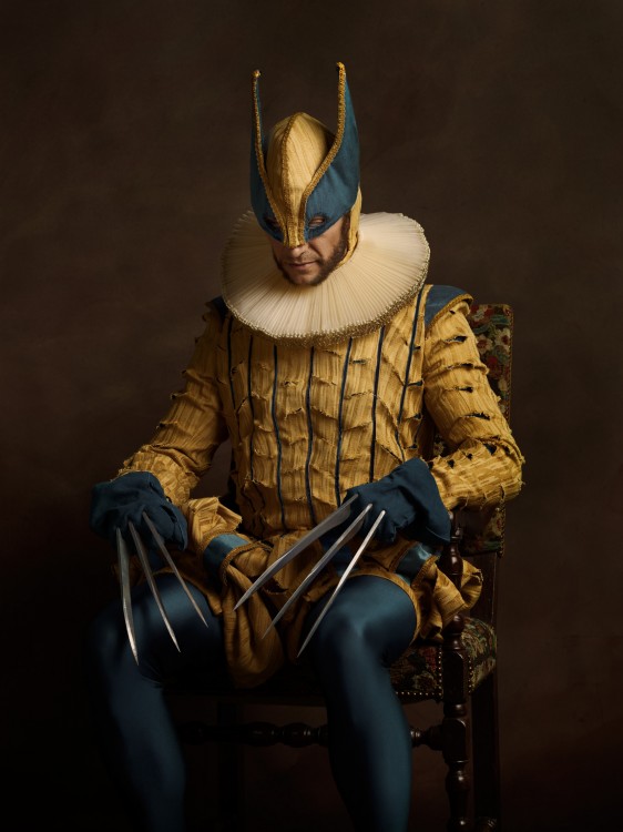 Retrato de Wolverine con una vestimenta del siglo XVl 