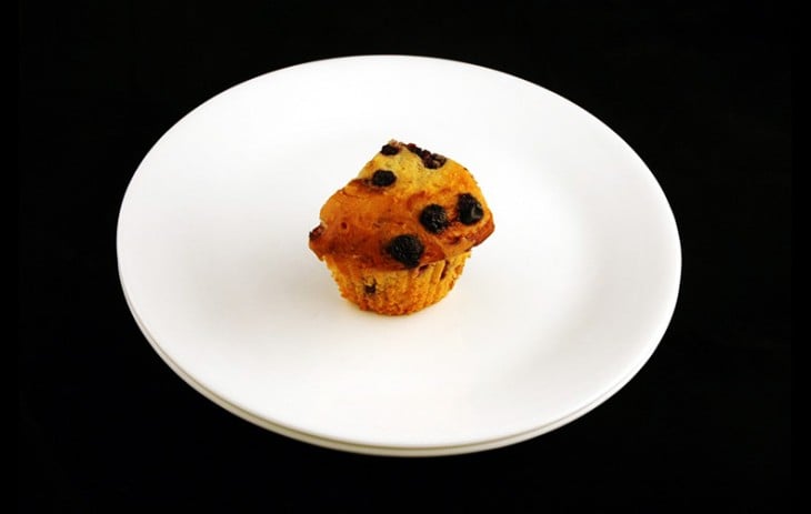 un muffin de pasas