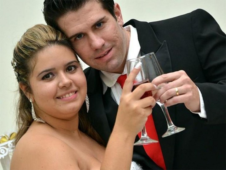 Sorprende a su novio con una boda sorpresa Leyenne de Olivera atrapó a Felipe Comparini