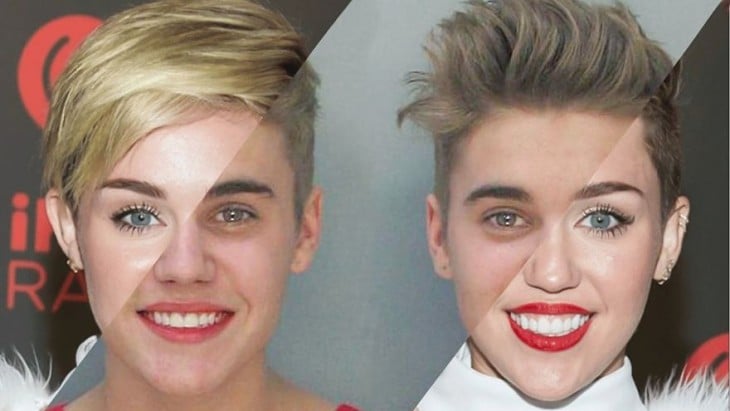 miley cyrus se parece a justin biebber