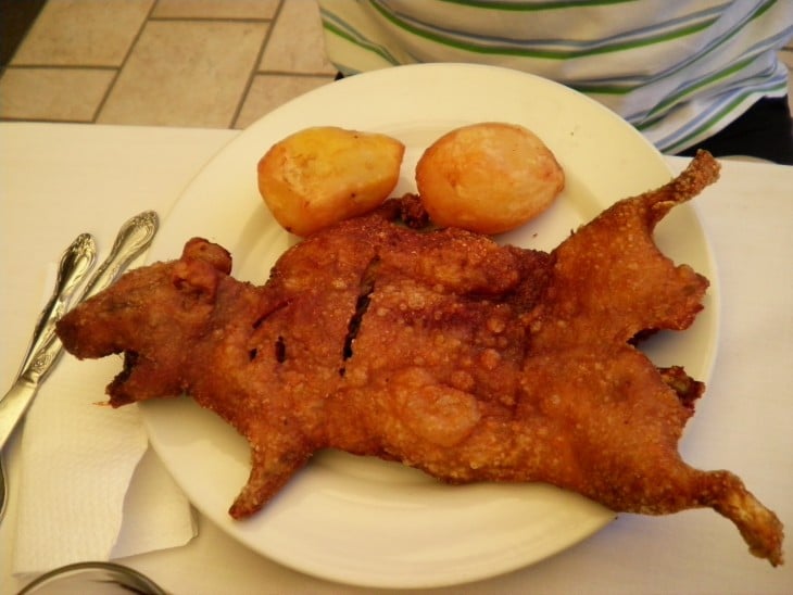 rata frita al plato