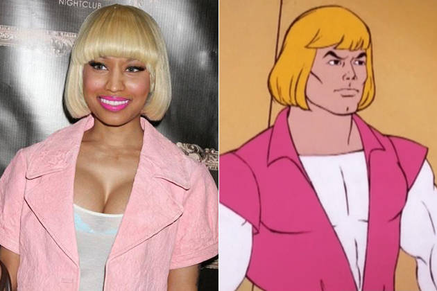 nicky minaj se parece a caricatura de heman