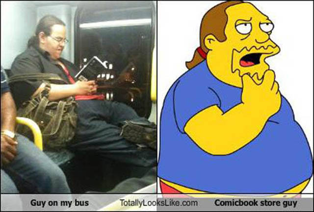 joven que se parece a un personaje de los simpson