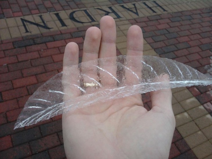 pluma de hielo