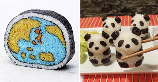 los dise♫os de sushi mas creativos que hayas visto